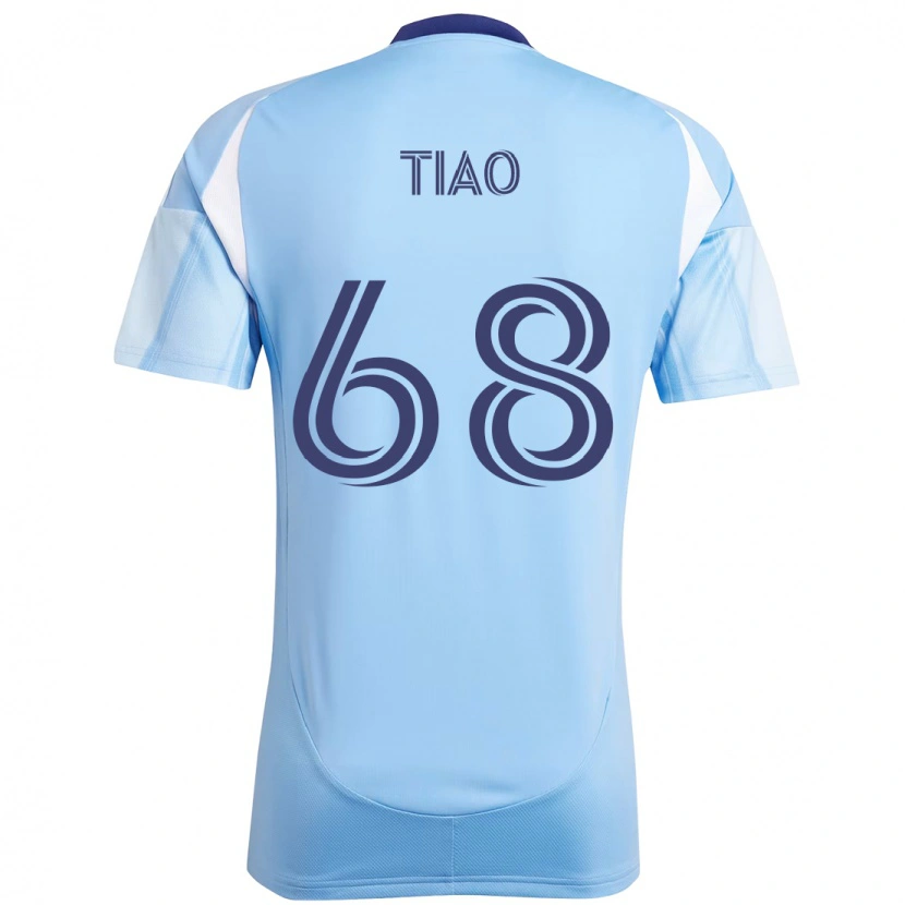 Danxen Criança Camisola Christopher Tiao #68 Azul Claro Principal 2025/26 Camisa Brasil