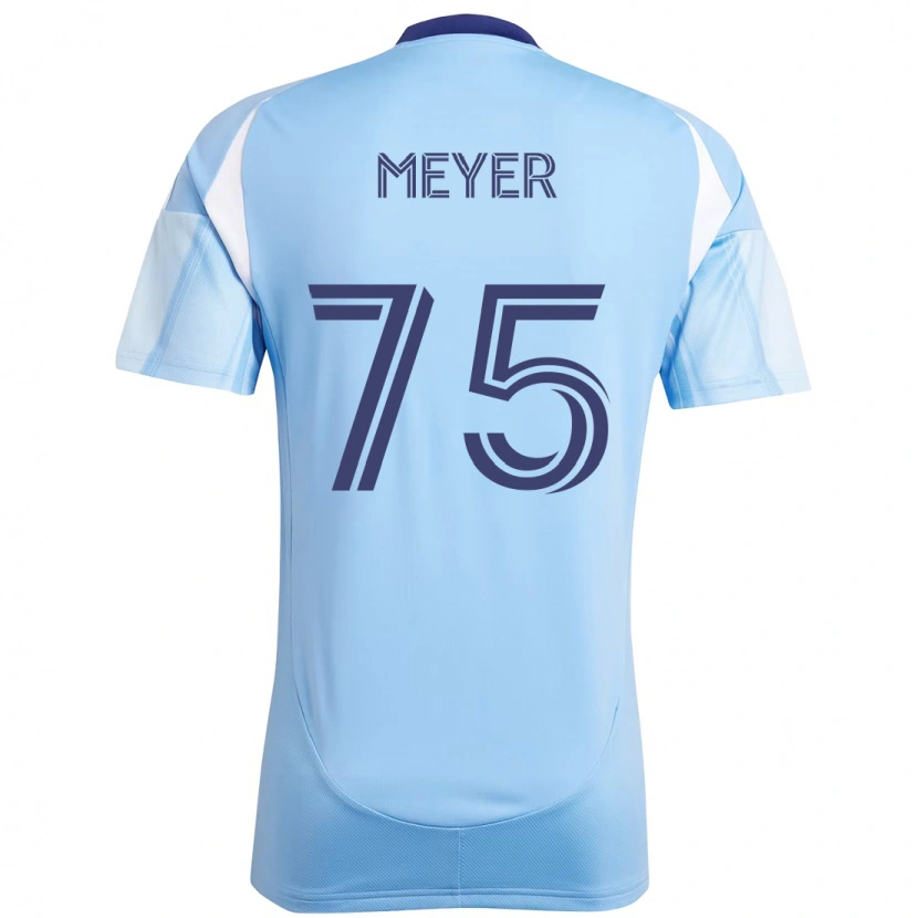 Danxen Criança Camisola Will Meyer #75 Azul Claro Principal 2025/26 Camisa Brasil