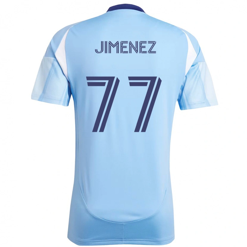 Danxen Criança Camisola Jonathan Jiménez #77 Azul Claro Principal 2025/26 Camisa Brasil