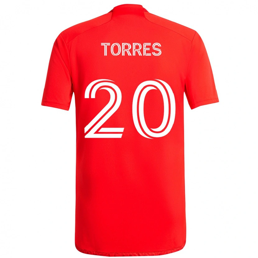 Danxen Criança Camisola Jairo Torres #20 Vermelho Branco Principal 2025/26 Camisa Brasil