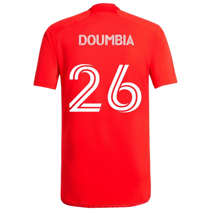 Danxen Criança Camisola Ousmane Doumbia #26 Vermelho Branco Principal 2025/26 Camisa Brasil