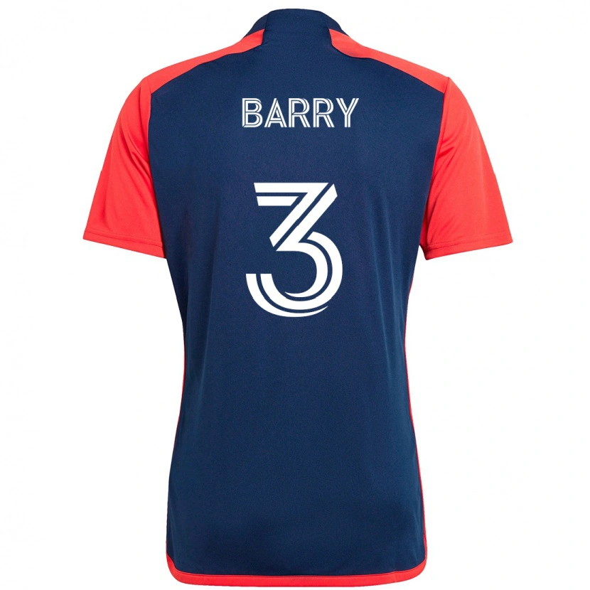 Danxen Criança Camisola Hesron Barry #3 Azul Vermelho Principal 2025/26 Camisa Brasil