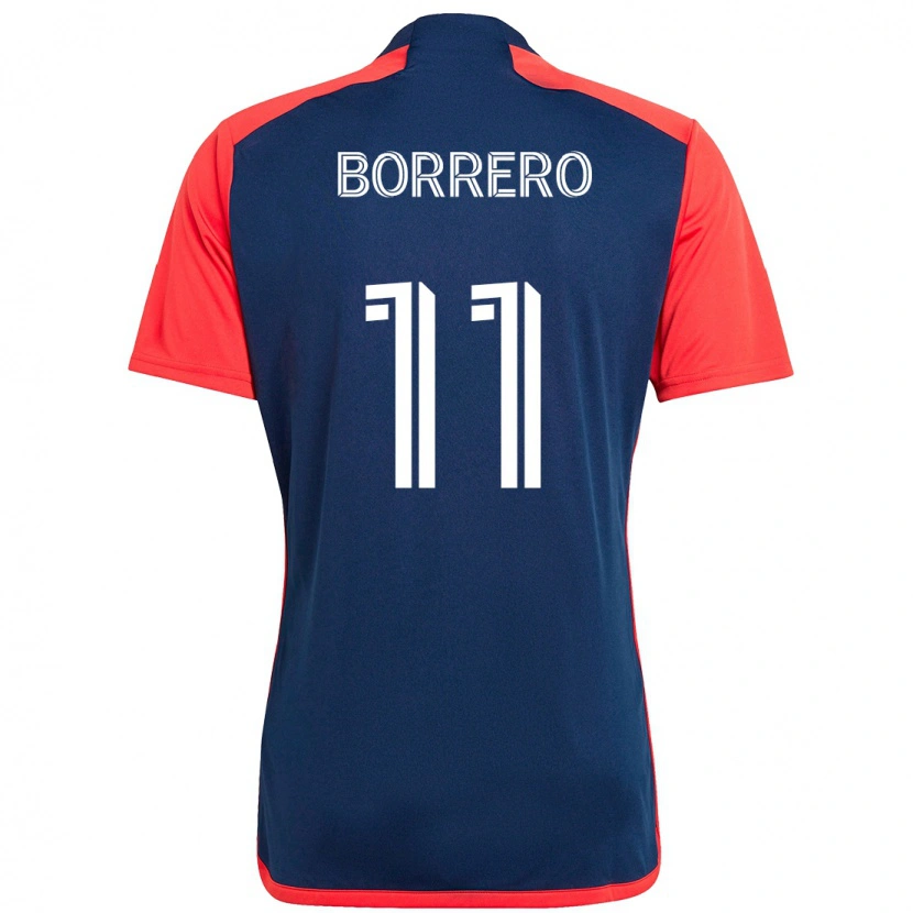 Danxen Criança Camisola Dylan Borrero #11 Azul Vermelho Principal 2025/26 Camisa Brasil