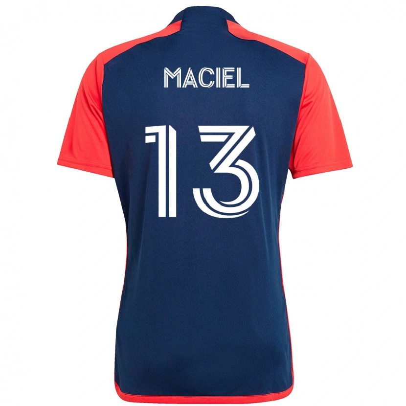 Danxen Criança Camisola Maciel #13 Azul Vermelho Principal 2025/26 Camisa Brasil