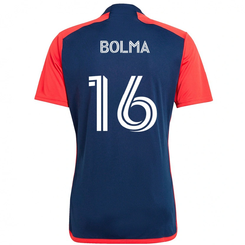 Danxen Criança Camisola Josh Bolma #16 Azul Vermelho Principal 2025/26 Camisa Brasil