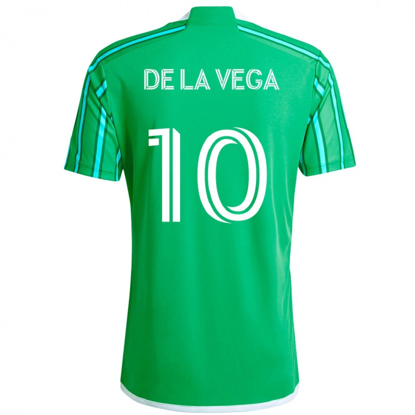 Danxen Criança Camisola Pedro De La Vega #10 Verde Branco Principal 2025/26 Camisa Brasil