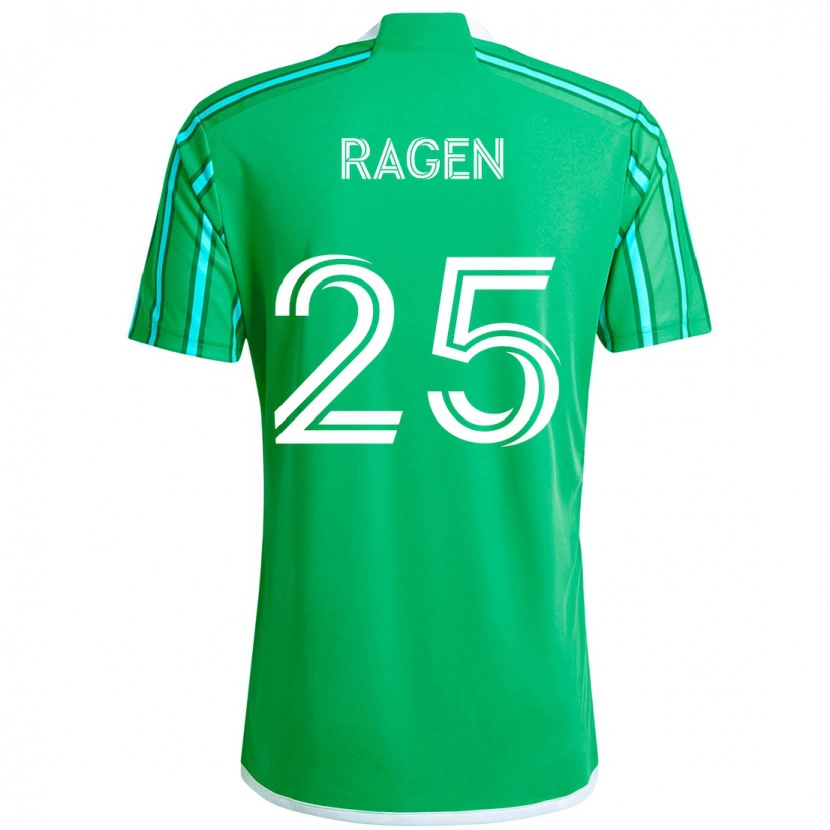 Danxen Criança Camisola Jackson Ragen #25 Verde Branco Principal 2025/26 Camisa Brasil