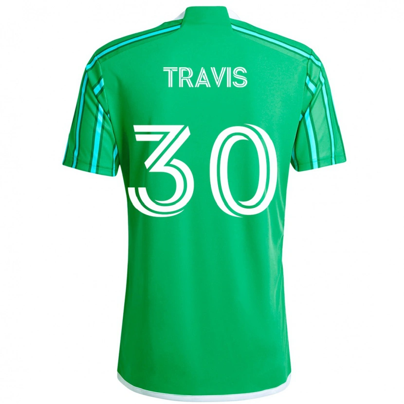 Danxen Criança Camisola Riley Travis #30 Verde Branco Principal 2025/26 Camisa Brasil
