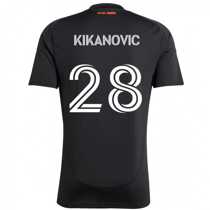 Danxen Criança Camisola Benjamin Kikanović #28 Preto Azul Escuro Principal 2025/26 Camisa Brasil