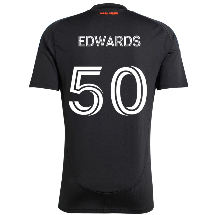 Danxen Criança Camisola Aaron Edwards #50 Preto Azul Escuro Principal 2025/26 Camisa Brasil