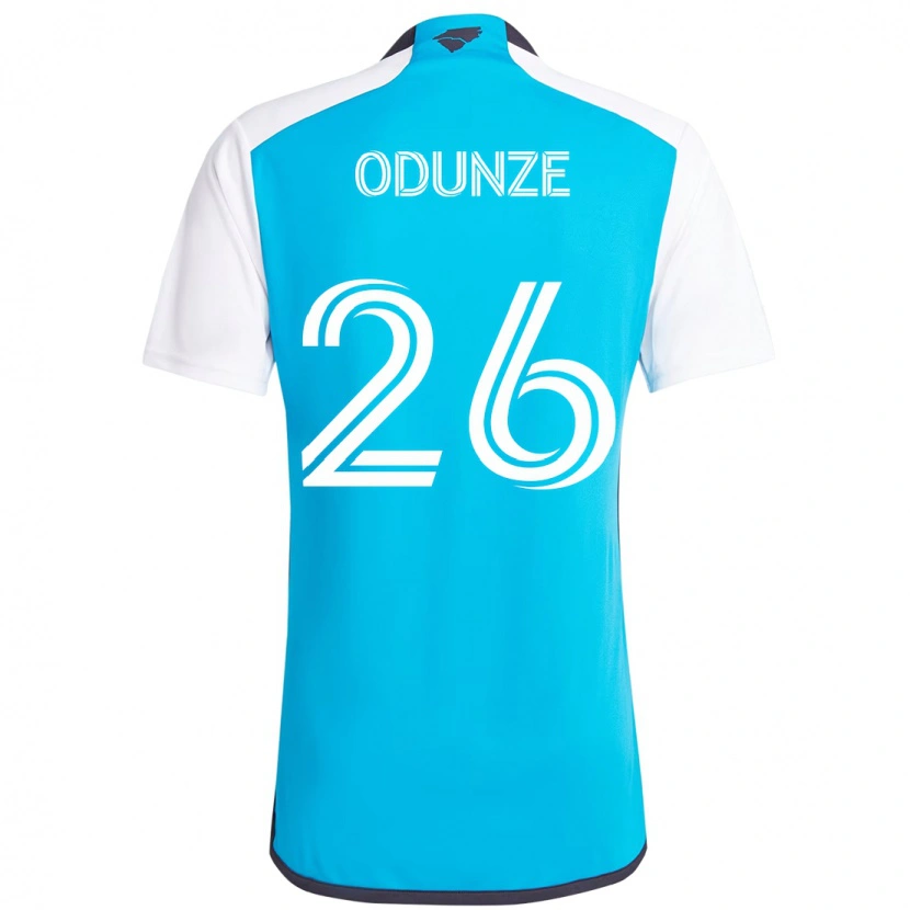 Danxen Criança Camisola Chituru Odunze #26 Azul Celeste Branco Principal 2025/26 Camisa Brasil