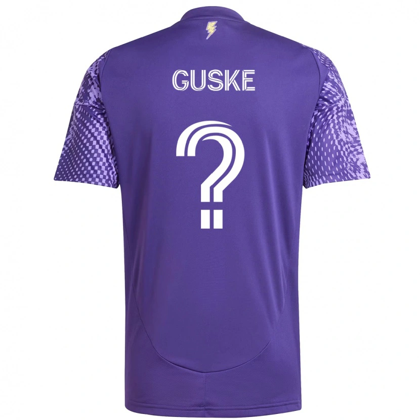 Danxen Criança Camisola Colin Guske #0 Roxo Branco Principal 2025/26 Camisa Brasil