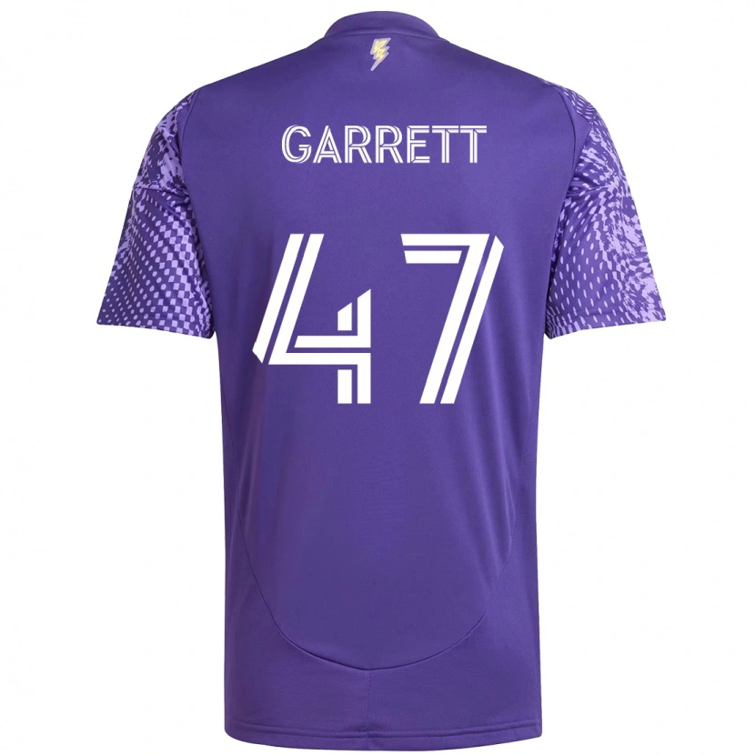 Danxen Criança Camisola Ian Garrett #47 Roxo Branco Principal 2025/26 Camisa Brasil