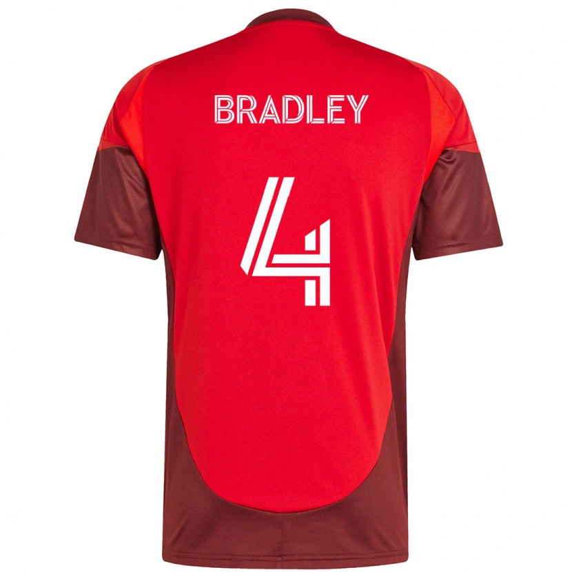 Danxen Criança Camisola Michael Bradley #4 Vermelho Branco Principal 2025/26 Camisa Brasil