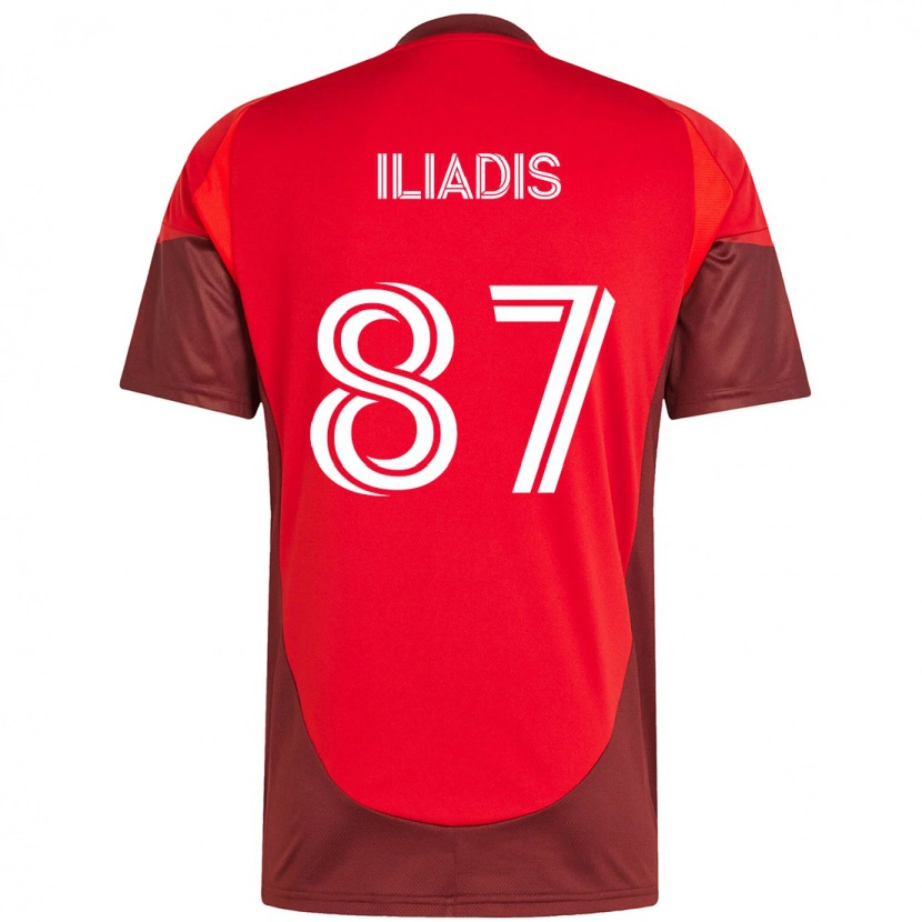 Danxen Criança Camisola Costa Iliadis #87 Vermelho Branco Principal 2025/26 Camisa Brasil