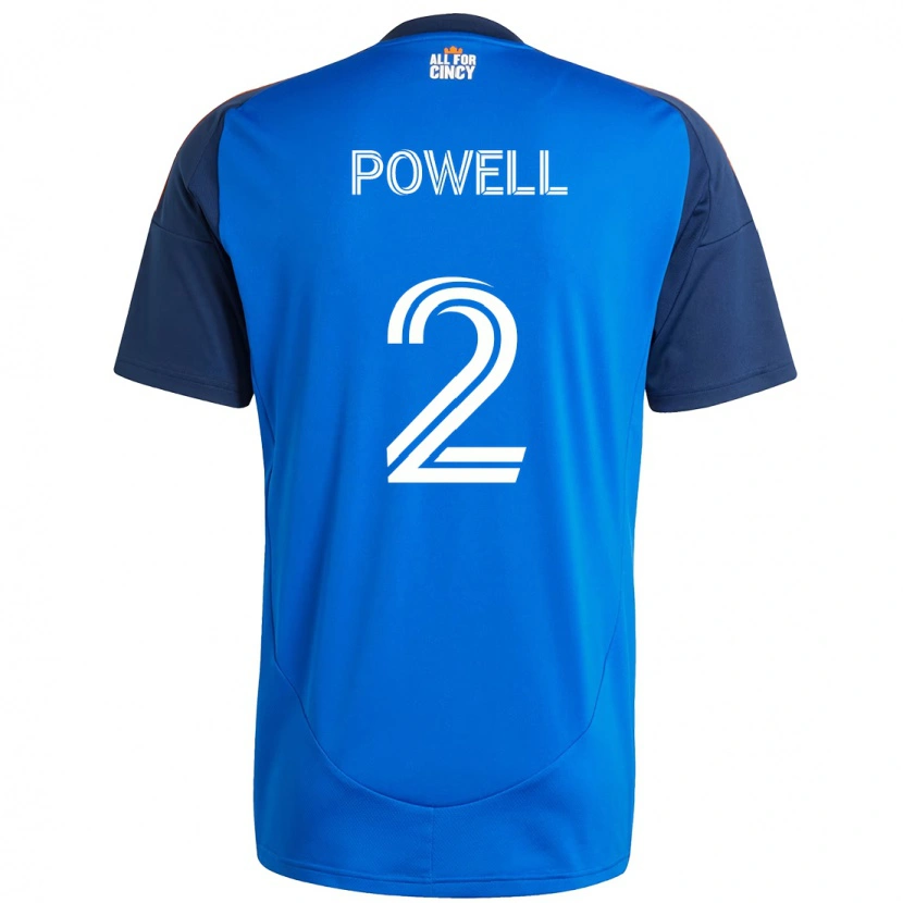 Danxen Criança Camisola Alvas Powell #2 Azul Escuro Laranja Principal 2025/26 Camisa Brasil