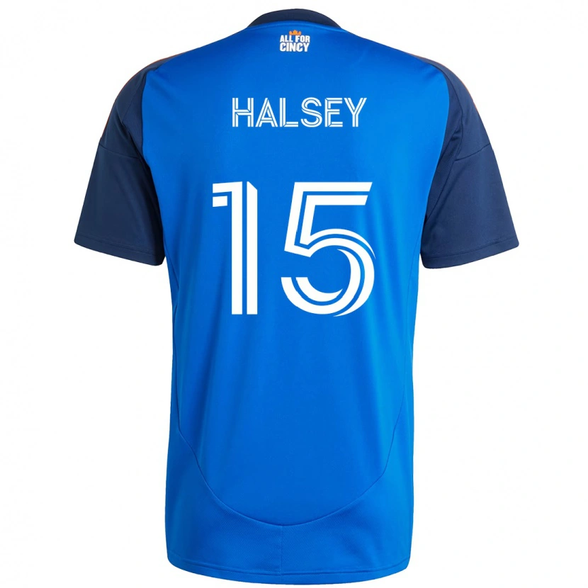 Danxen Criança Camisola Bret Halsey #15 Azul Escuro Laranja Principal 2025/26 Camisa Brasil