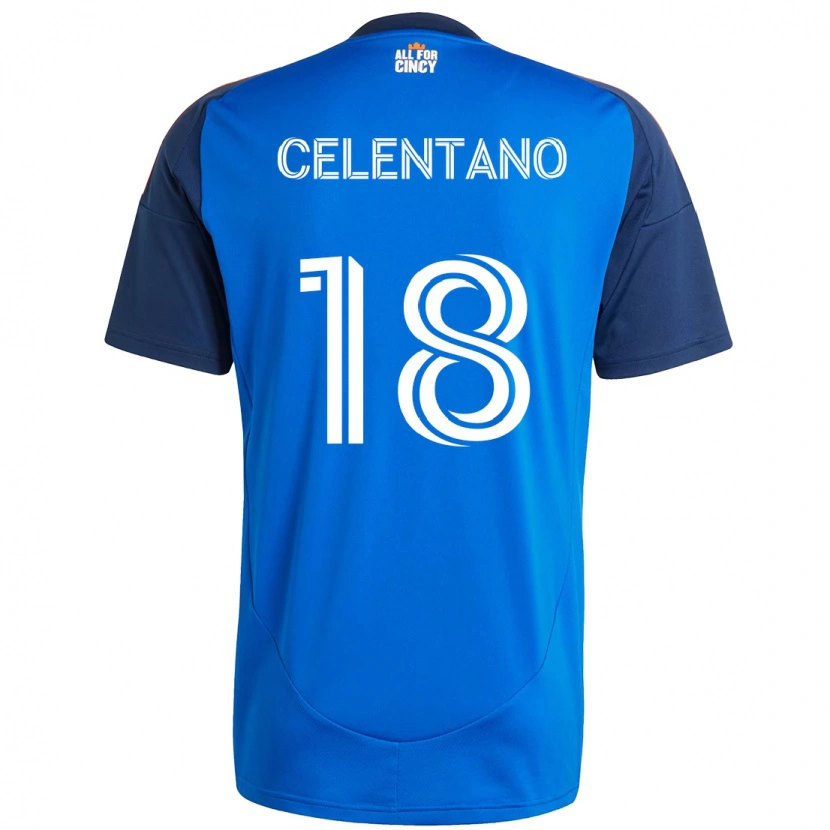 Danxen Criança Camisola Roman Celentano #18 Azul Escuro Laranja Principal 2025/26 Camisa Brasil