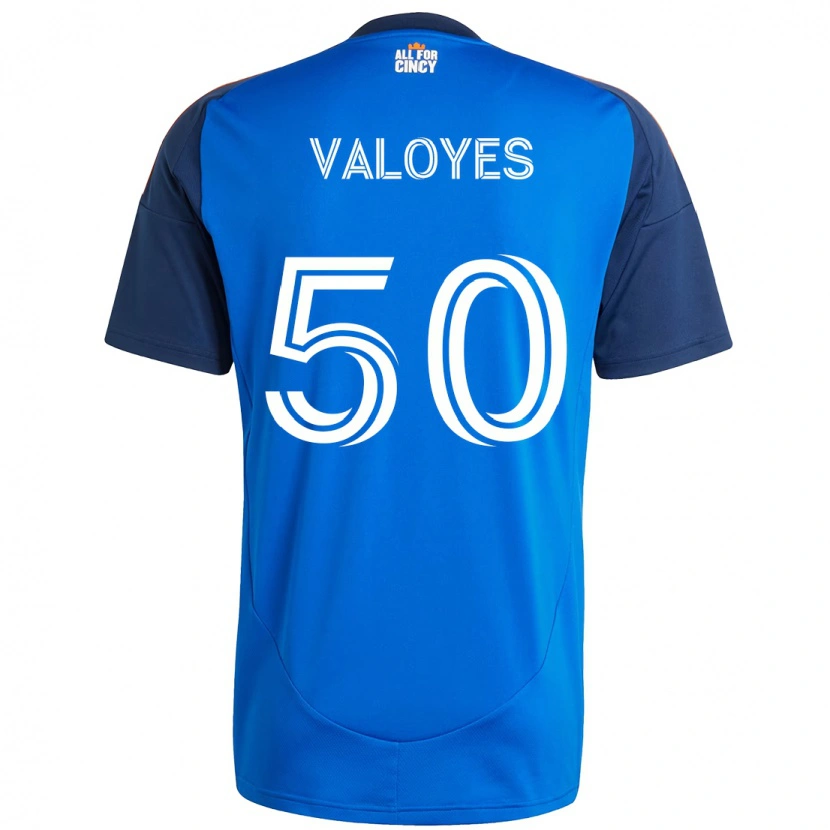 Danxen Criança Camisola Yeiner Valoyes #50 Azul Escuro Laranja Principal 2025/26 Camisa Brasil