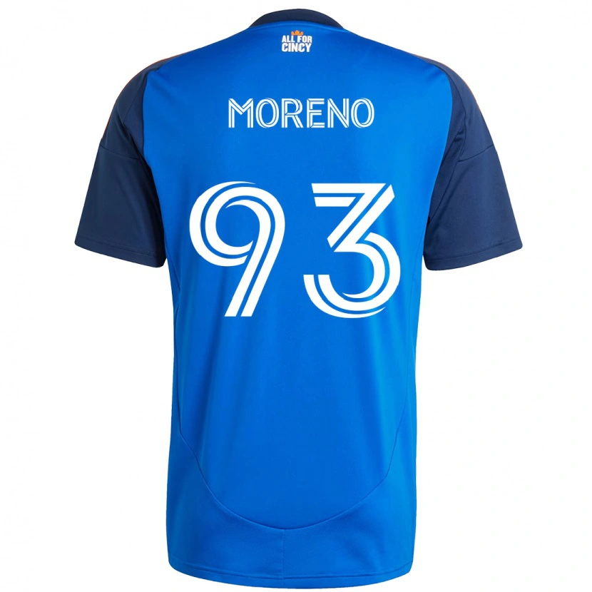 Danxen Criança Camisola Júnior Moreno #93 Azul Escuro Laranja Principal 2025/26 Camisa Brasil