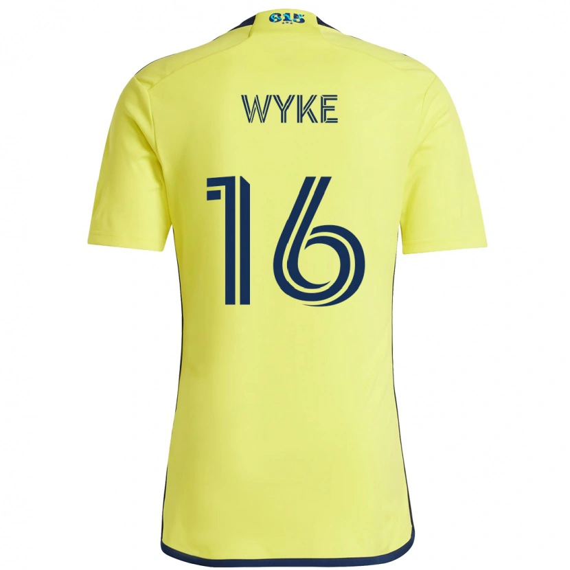 Danxen Criança Camisola Laurence Wyke #16 Amarelo Azul Marinho Principal 2025/26 Camisa Brasil