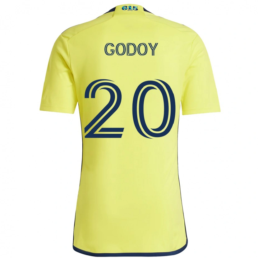Danxen Criança Camisola Aníbal Godoy #20 Amarelo Azul Marinho Principal 2025/26 Camisa Brasil