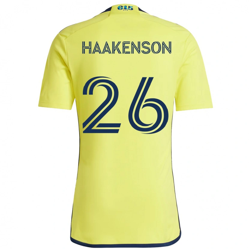Danxen Criança Camisola Luke Haakenson #26 Amarelo Azul Marinho Principal 2025/26 Camisa Brasil