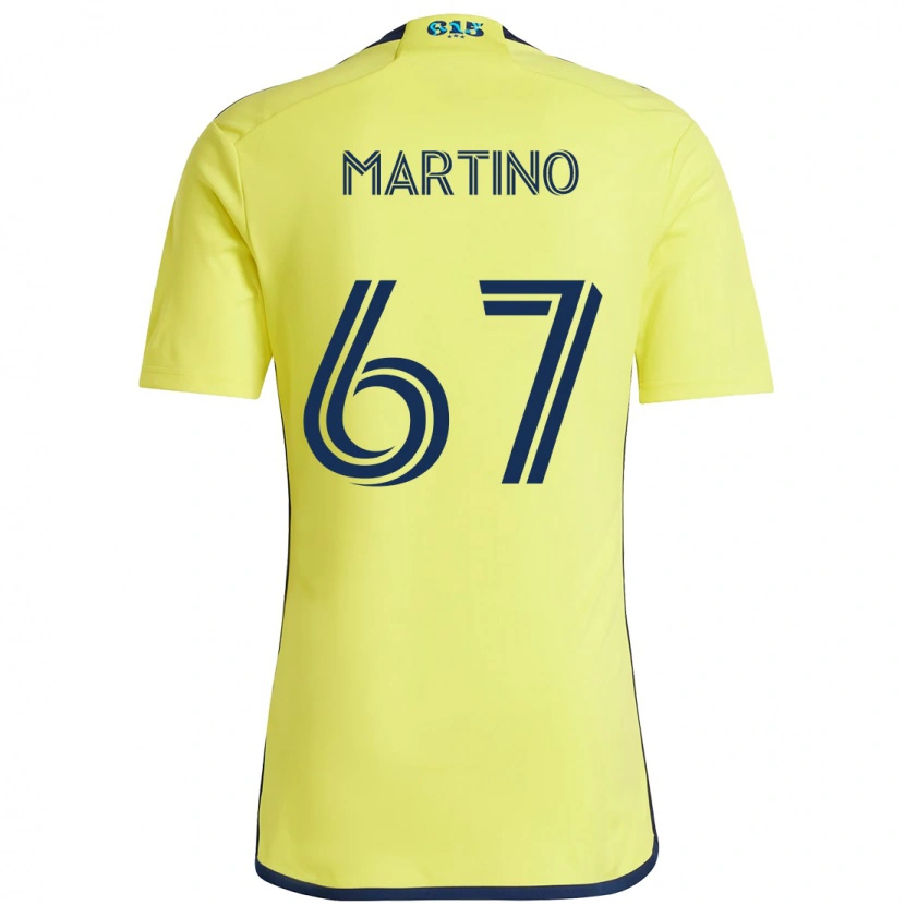 Danxen Criança Camisola Ben Martino #67 Amarelo Azul Marinho Principal 2025/26 Camisa Brasil