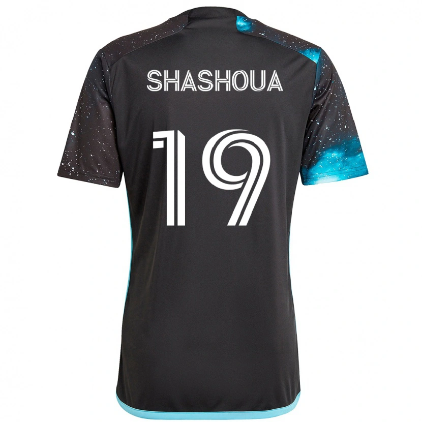 Danxen Criança Camisola Sam Shashoua #19 Preto Azul Principal 2025/26 Camisa Brasil