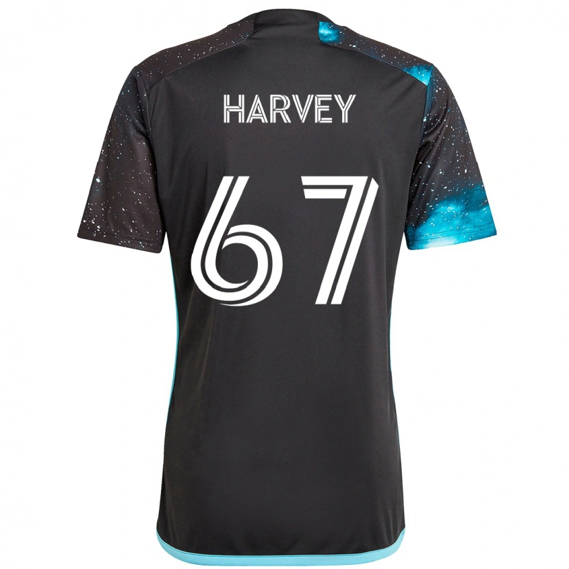 Danxen Criança Camisola Carlos Harvey #67 Preto Azul Principal 2025/26 Camisa Brasil