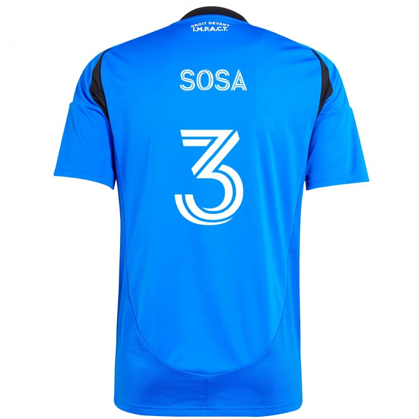 Danxen Criança Camisola Joaquín Sosa #3 Azul Escuro Preto Principal 2025/26 Camisa Brasil