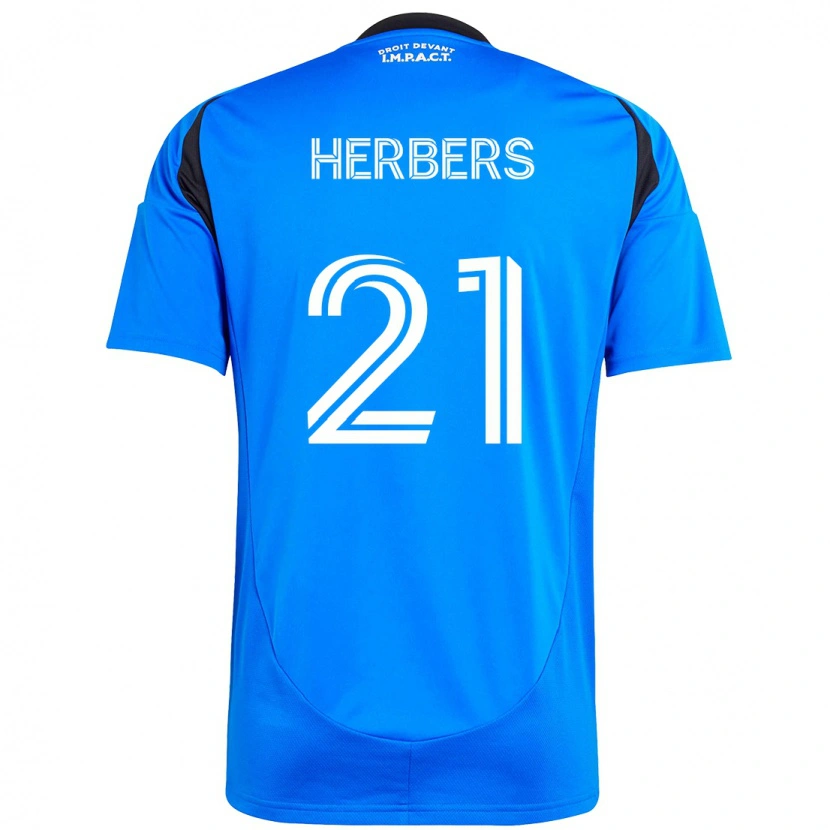 Danxen Criança Camisola Fabian Herbers #21 Azul Escuro Preto Principal 2025/26 Camisa Brasil