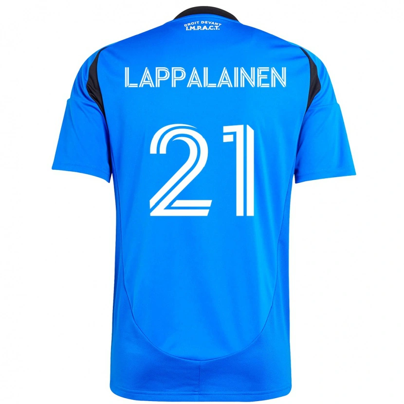 Danxen Criança Camisola Lassi Lappalainen #21 Azul Escuro Preto Principal 2025/26 Camisa Brasil
