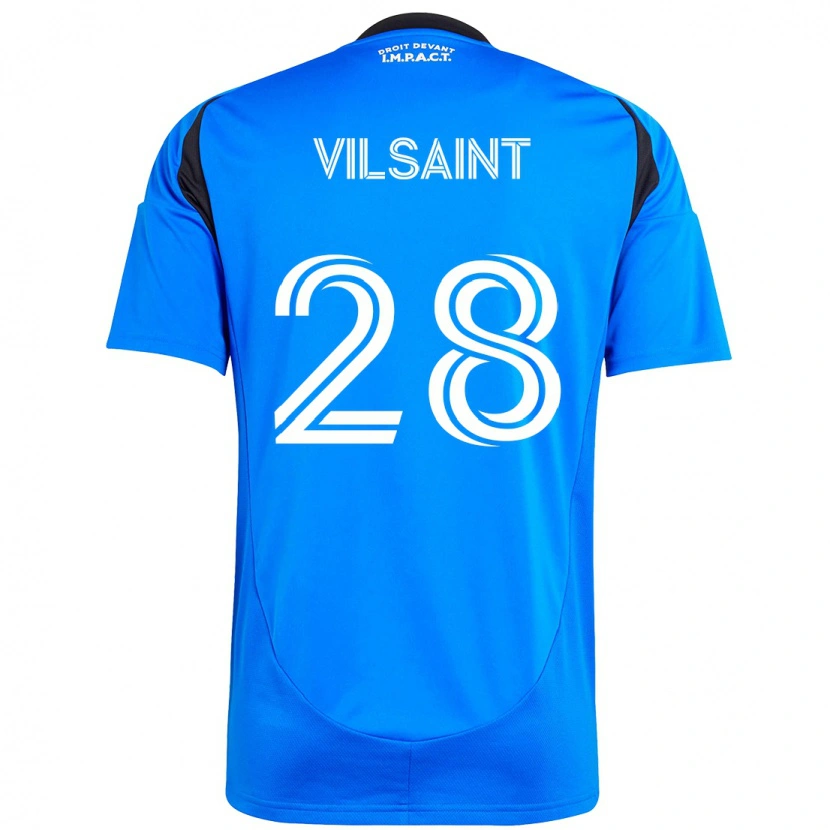 Danxen Criança Camisola Jules-Anthony Vilsaint #28 Azul Escuro Preto Principal 2025/26 Camisa Brasil