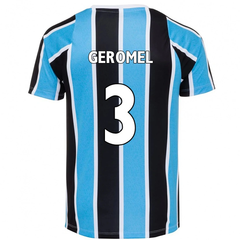 Danxen Criança Camisola Pedro Geromel #3 Azul Preto Branco Principal 2025/26 Camisa Brasil
