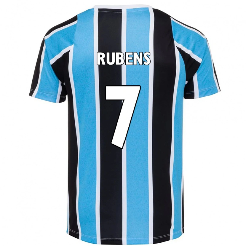 Danxen Criança Camisola Rubens #7 Azul Preto Branco Principal 2025/26 Camisa Brasil