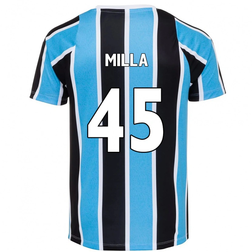Danxen Criança Camisola Lucas Milla #45 Azul Preto Branco Principal 2025/26 Camisa Brasil