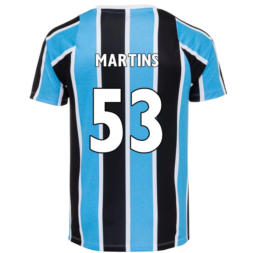 Danxen Criança Camisola Gustavo Martins #53 Azul Preto Branco Principal 2025/26 Camisa Brasil
