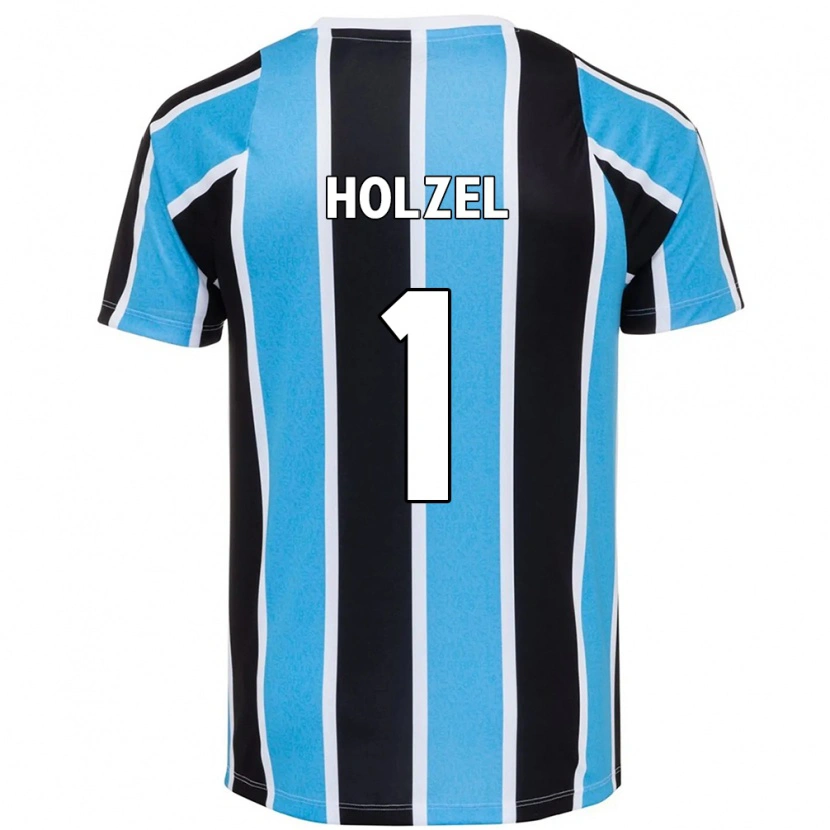 Danxen Criança Camisola Vivi Holzel #1 Azul Preto Branco Principal 2025/26 Camisa Brasil