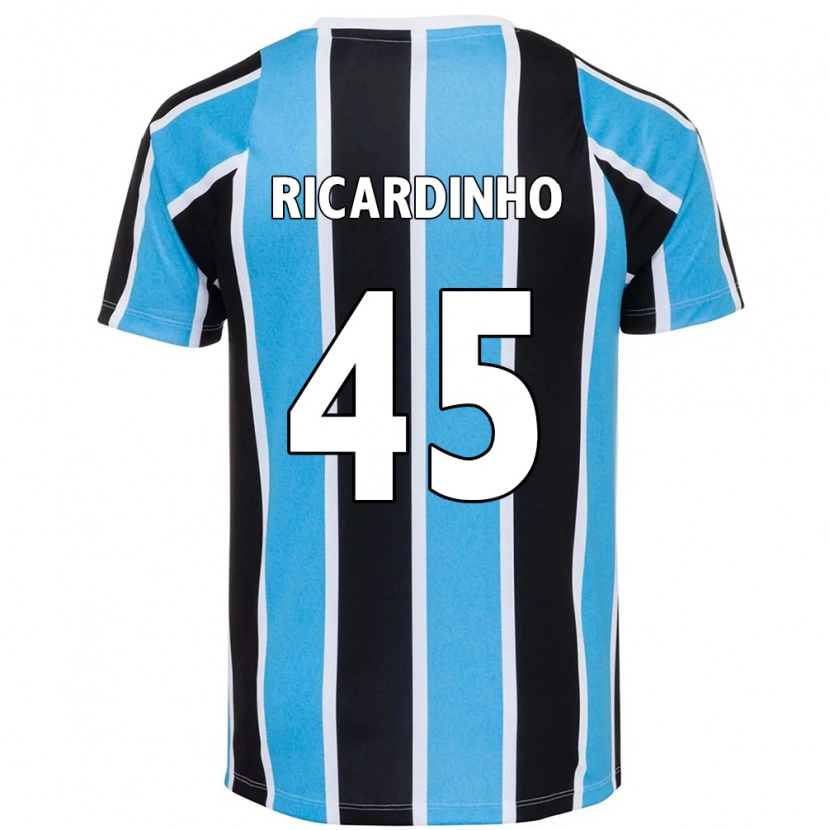 Danxen Criança Camisola Ricardinho #45 Azul Preto Branco Principal 2025/26 Camisa Brasil