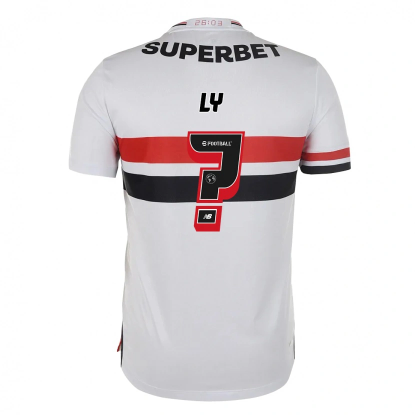 Danxen Criança Camisola Iba Ly #0 Vermelho Preto Branco Principal 2025/26 Camisa Brasil