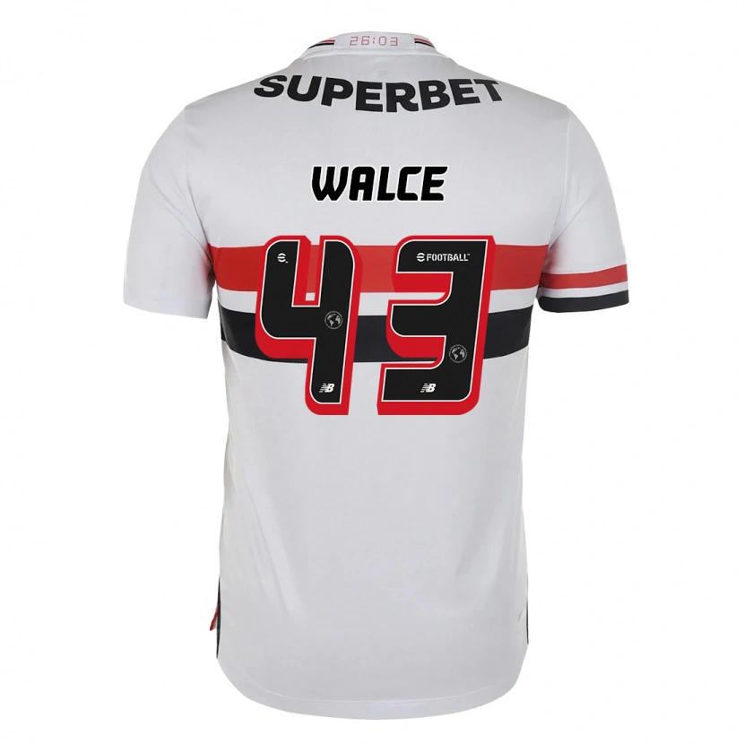 Danxen Criança Camisola Walce #43 Vermelho Preto Branco Principal 2025/26 Camisa Brasil