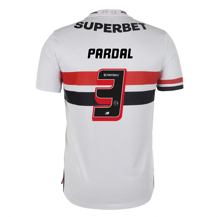 Danxen Criança Camisola Pardal #3 Vermelho Preto Branco Principal 2025/26 Camisa Brasil