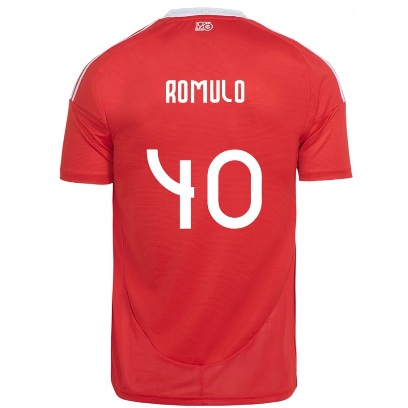 Danxen Criança Camisola Rômulo #40 Vermelho Branco Principal 2025/26 Camisa Brasil