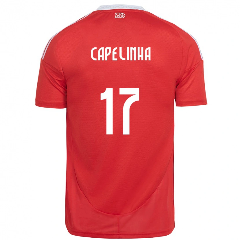 Danxen Criança Camisola Capelinha #17 Vermelho Branco Principal 2025/26 Camisa Brasil