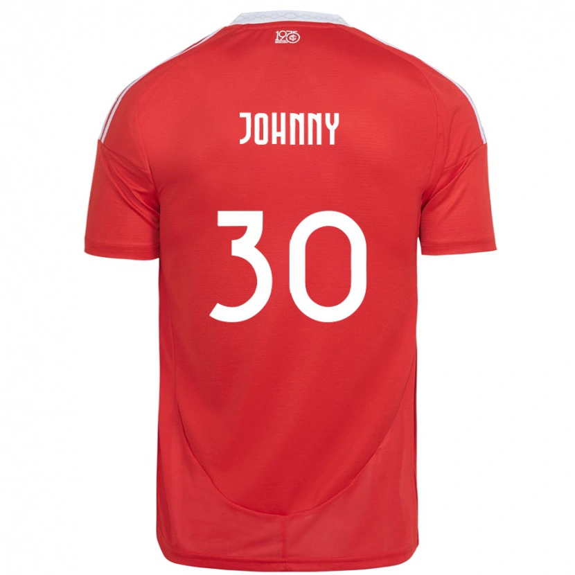 Danxen Criança Camisola Johnny #30 Vermelho Branco Principal 2025/26 Camisa Brasil