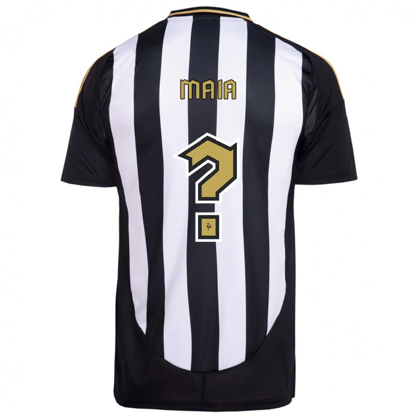 Danxen Criança Camisola Caio Maia #0 Branco Preto Principal 2025/26 Camisa Brasil