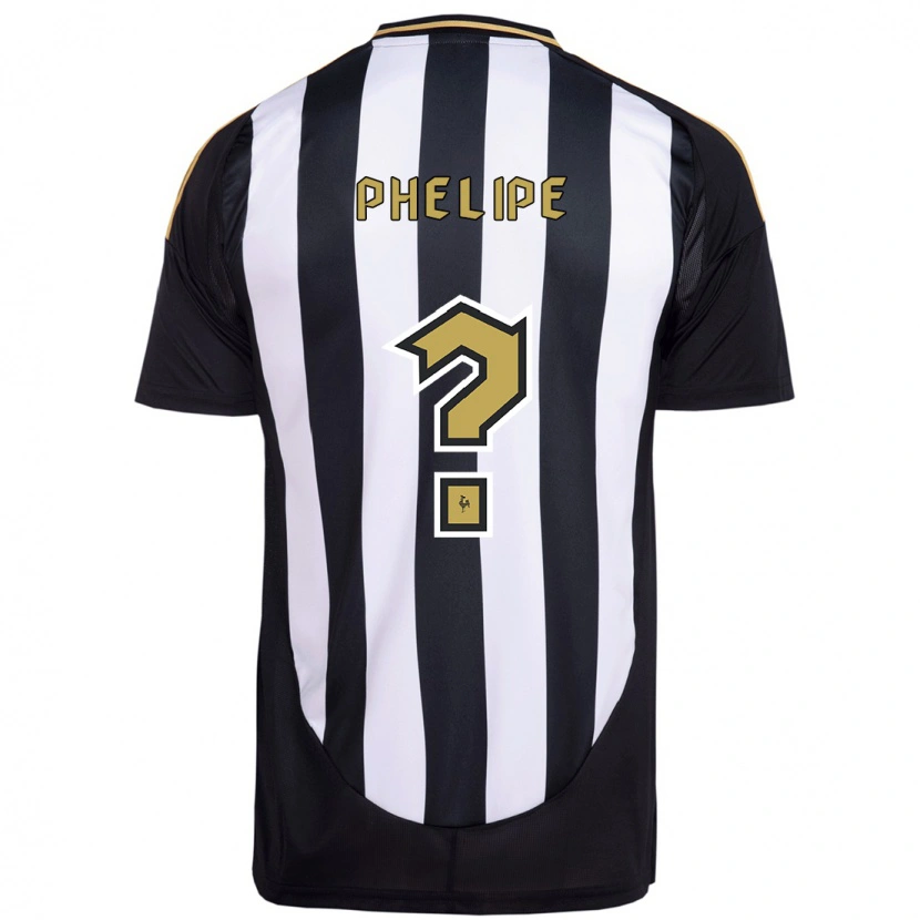 Danxen Criança Camisola Zé Phelipe #0 Branco Preto Principal 2025/26 Camisa Brasil