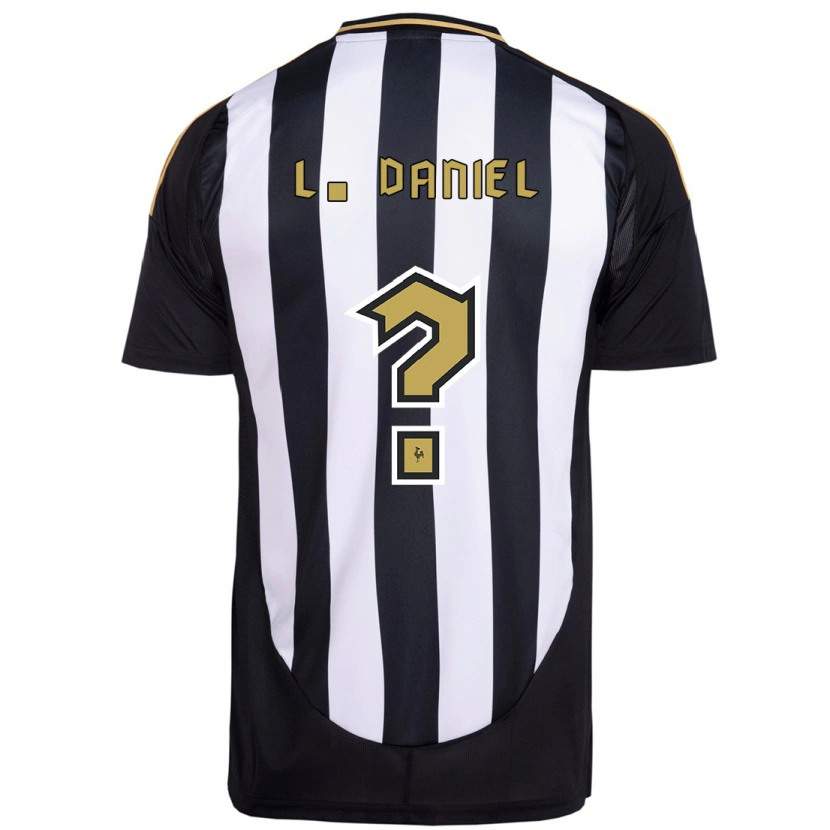 Danxen Criança Camisola Lucas Daniel #0 Branco Preto Principal 2025/26 Camisa Brasil
