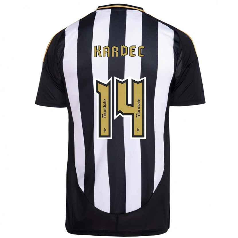 Danxen Criança Camisola Alan Kardec #14 Branco Preto Principal 2025/26 Camisa Brasil